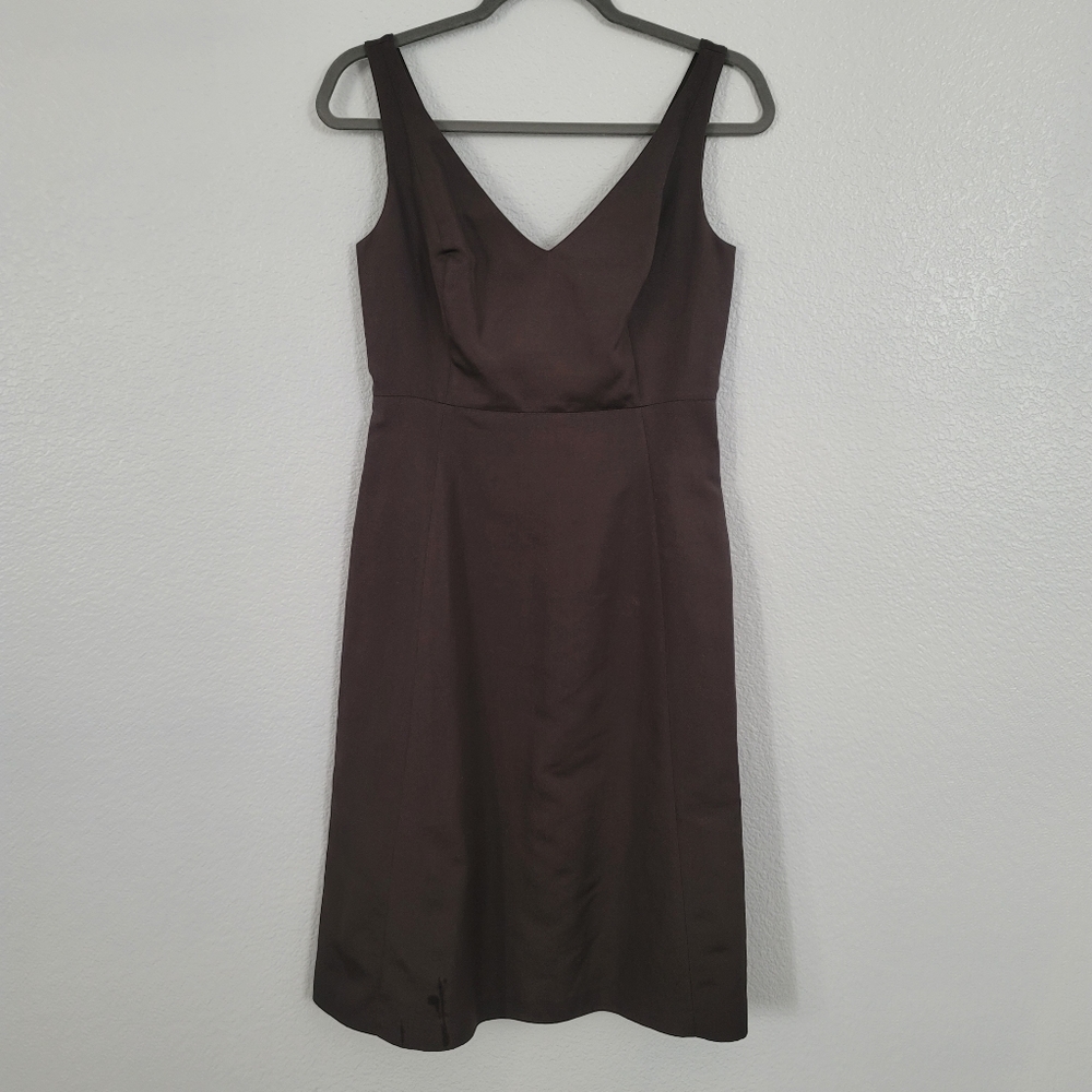 J. CREW princess-line olive-green dress, size 4